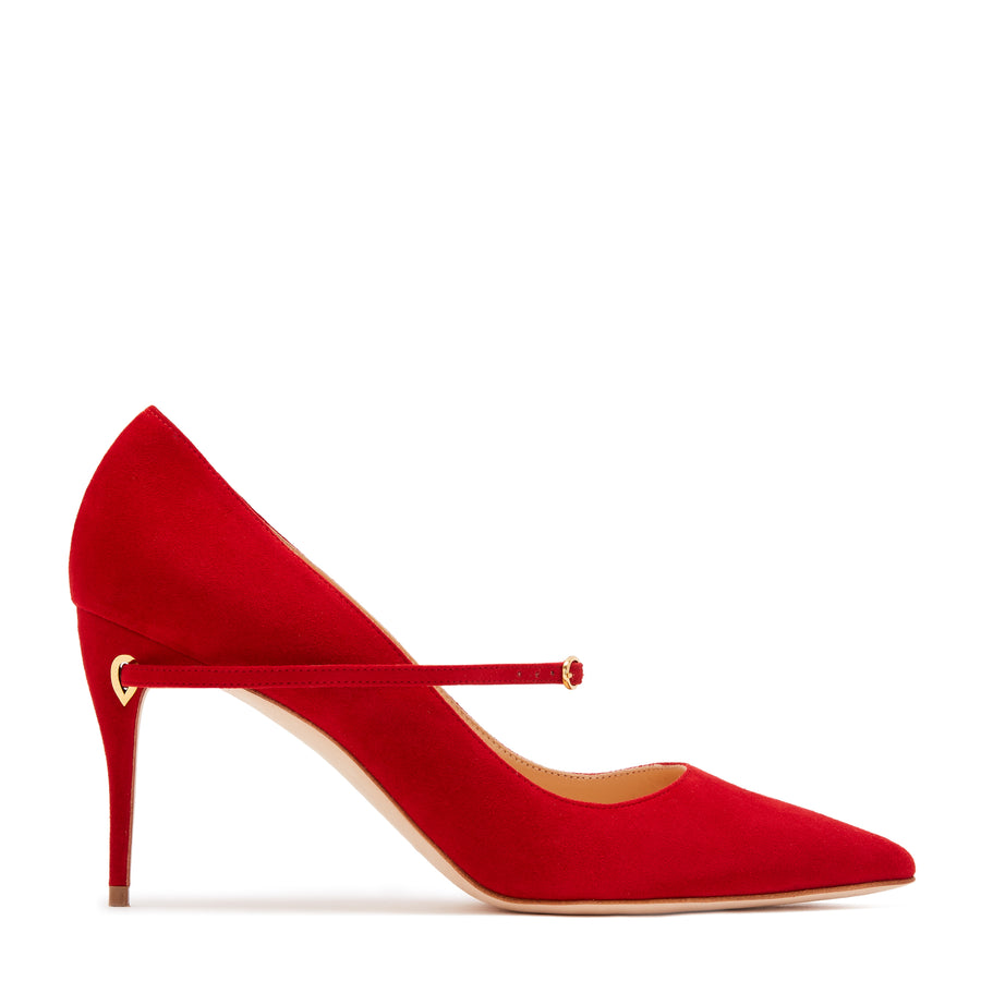 jennifer chamandi LORENZO 85 Red Suede