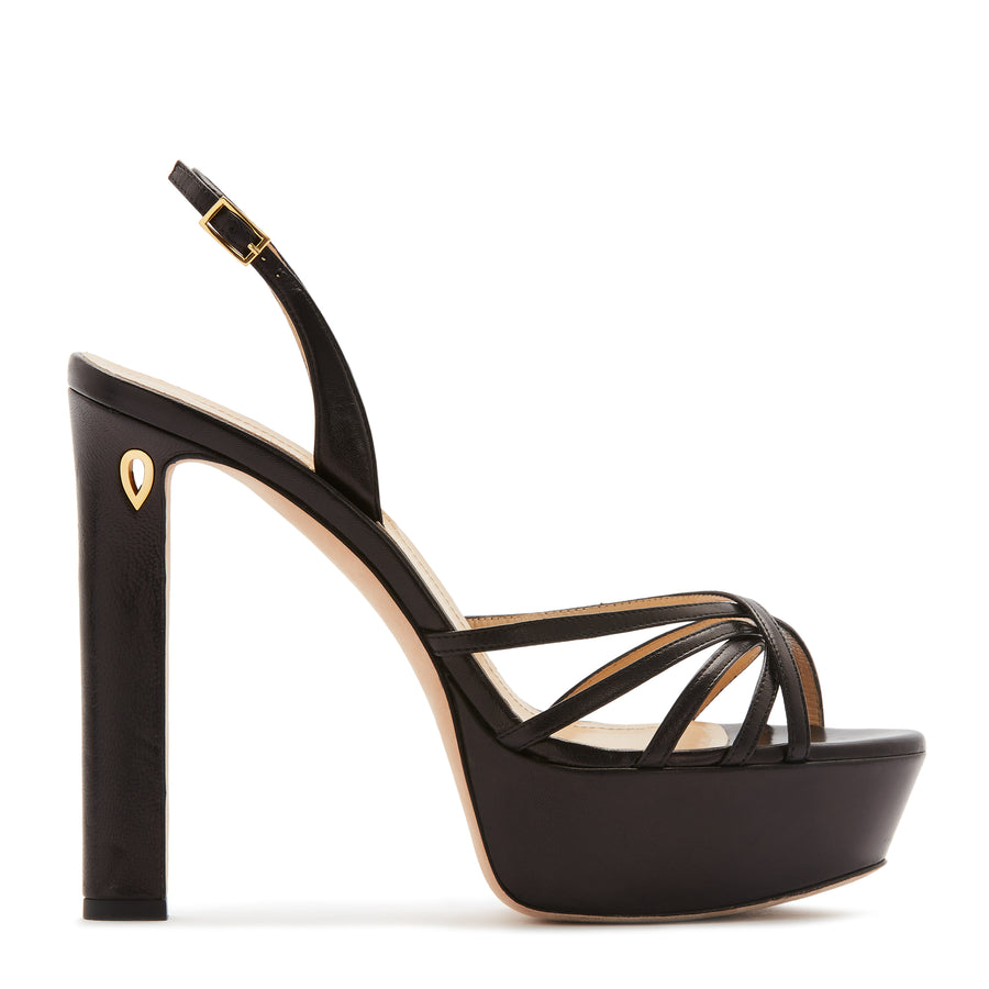 jennifer chamandi ROBERTO 130 Black Nappa
