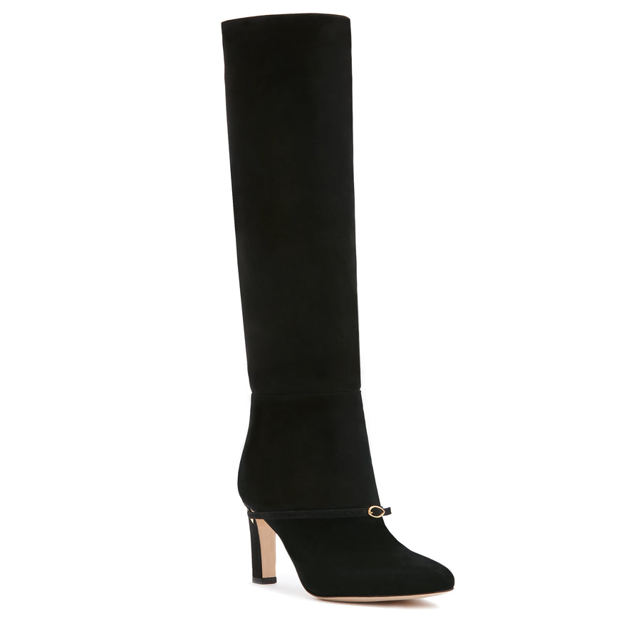 Jennifer Chamandi SAMUELE 85 Black Suede