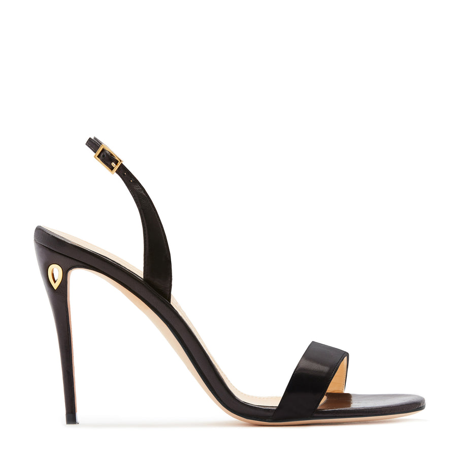 Jennifer Chamandi TOMMASO 105 Black Nappa