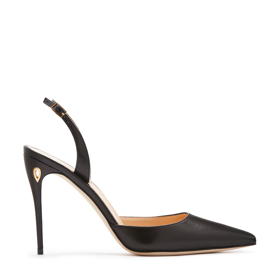 Jennifer Chamandi VITTORIO 105 Black Nappa