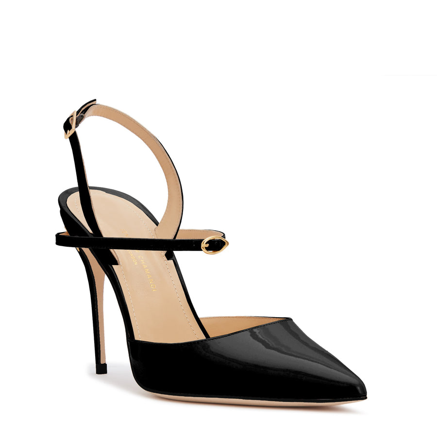Jennifer Chamandi VITTORIO 105 Black Patent