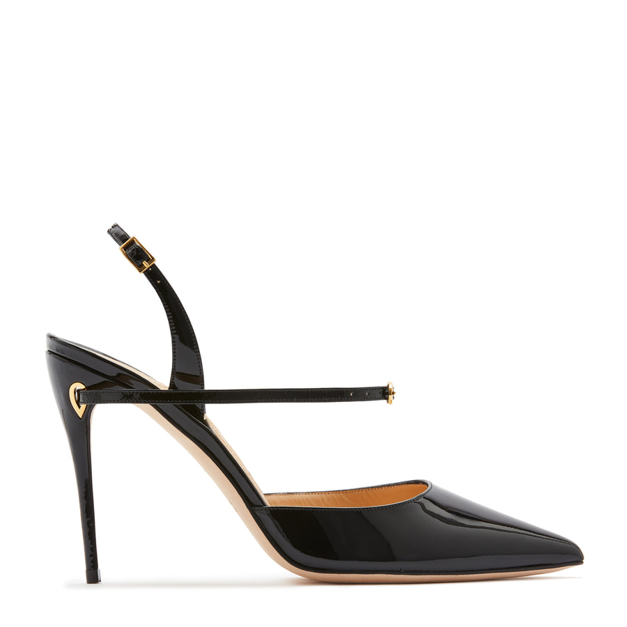 jennifer chamandi VITTORIO 105 Black Patent