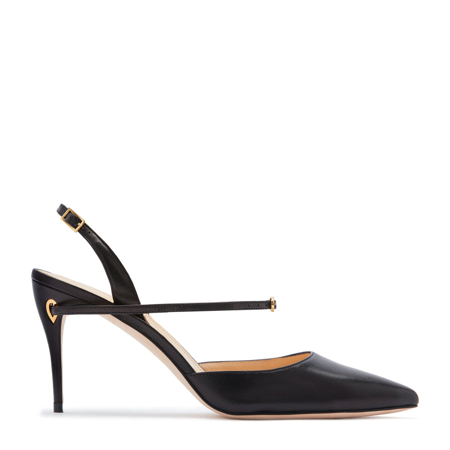 jennifer chamandi VITTORIO 85 Black Nappa