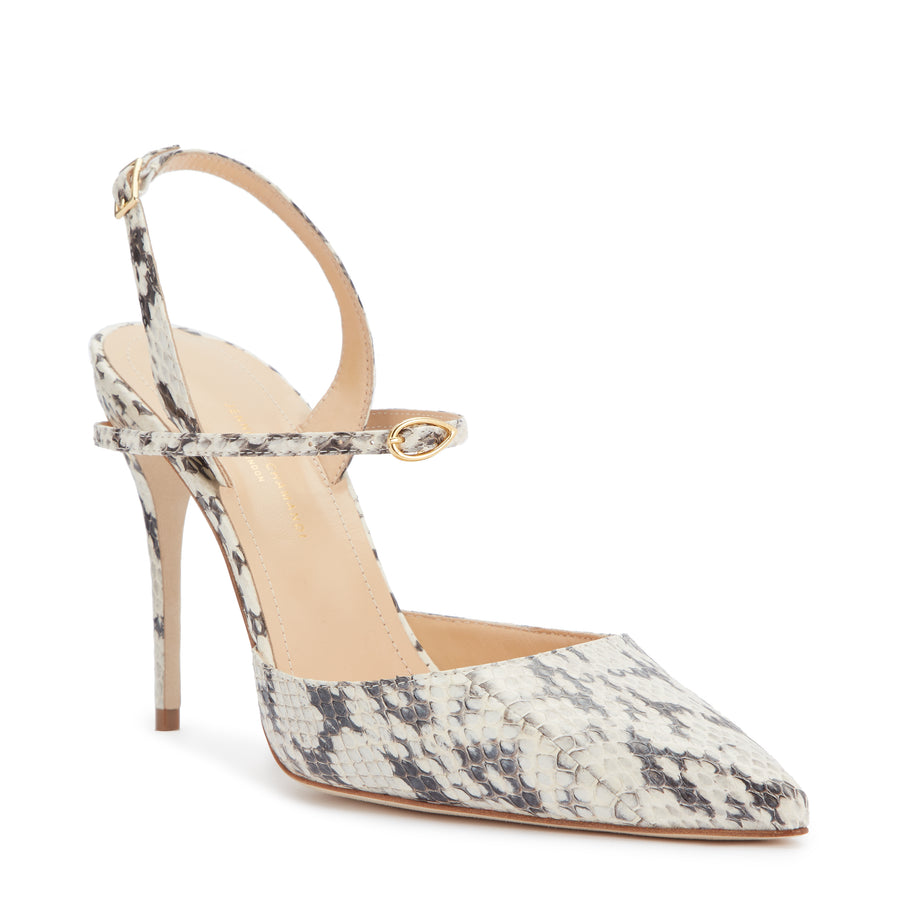 Jennifer Chamandi VITTORIO 105 White Macchiato Elaphe