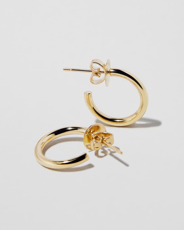 Jennifer Fisher 1/2" Fine Thread Hoops 14K Yellow Gold