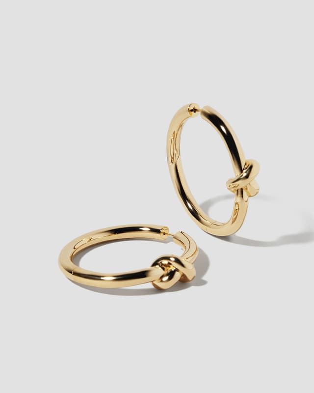 Jennifer Fisher 1.5" Knot Baby Hoops