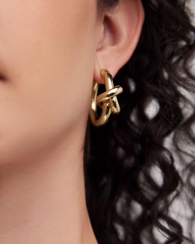 Jennifer Fisher 1" Knot Mini Hoops