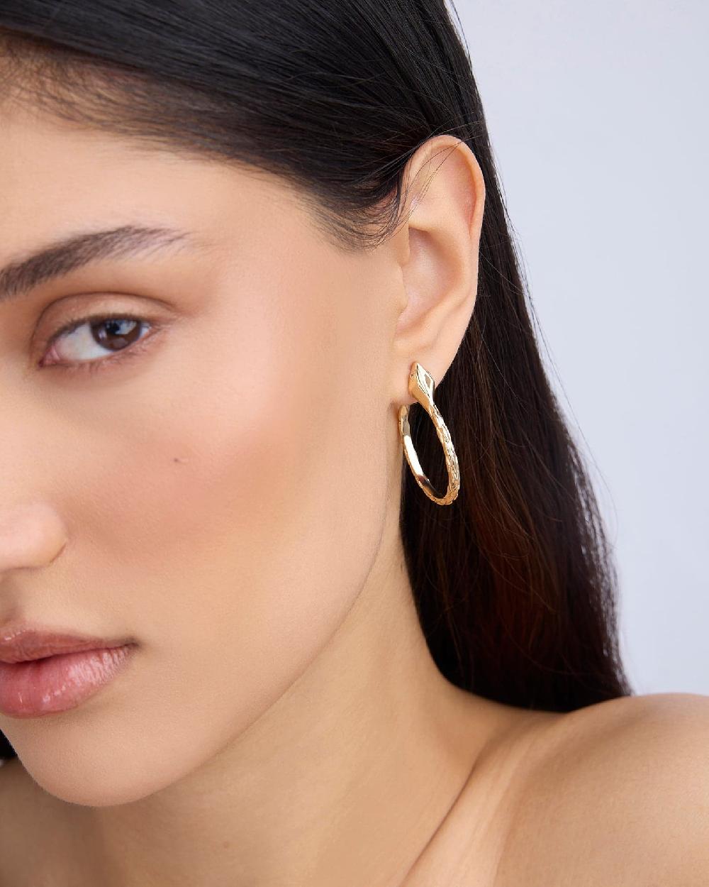 jennifer fisher 1" Mini Snake Hoops