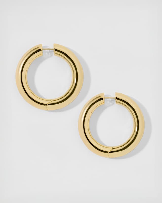 Jennifer Fisher 1" Samira Hinged Mini Hoops Gold