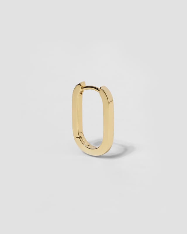 Jennifer Fisher 18k Elongated Link Huggie