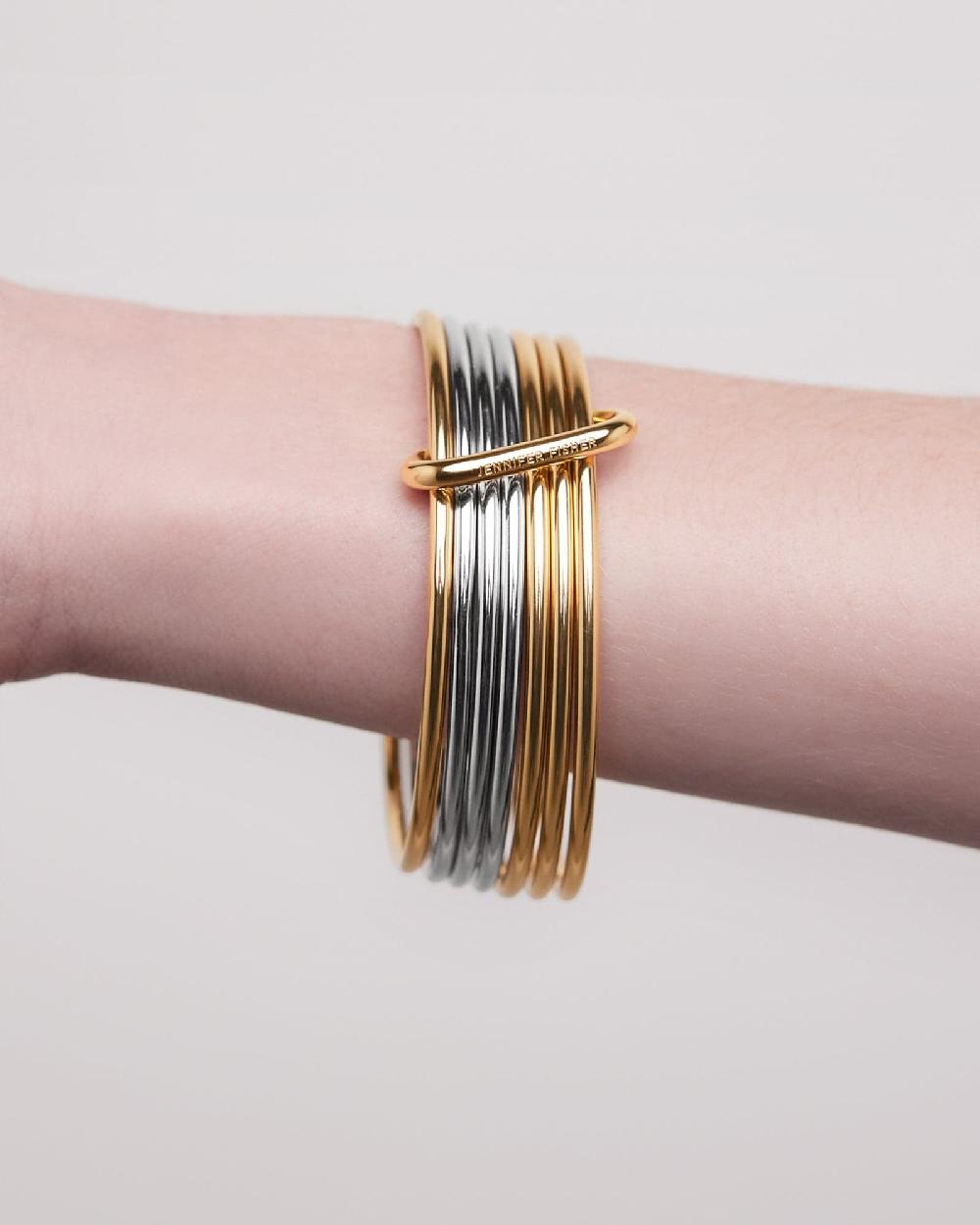 Jennifer Fisher Bangle Set Two Tone