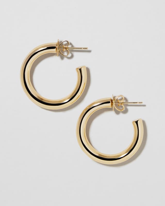 Jennifer Fisher Fine Lilly Huggies 14K Yellow Gold