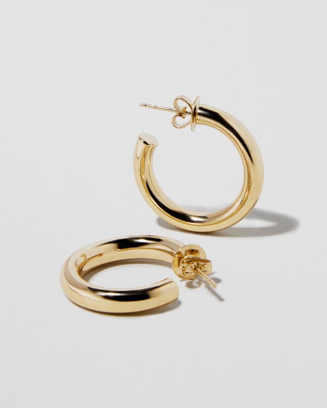 jennifer fisher Fine Lilly Huggies 14K Yellow Gold