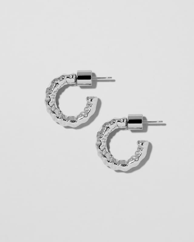 Jennifer Fisher Hailey Micro Huggies Silver