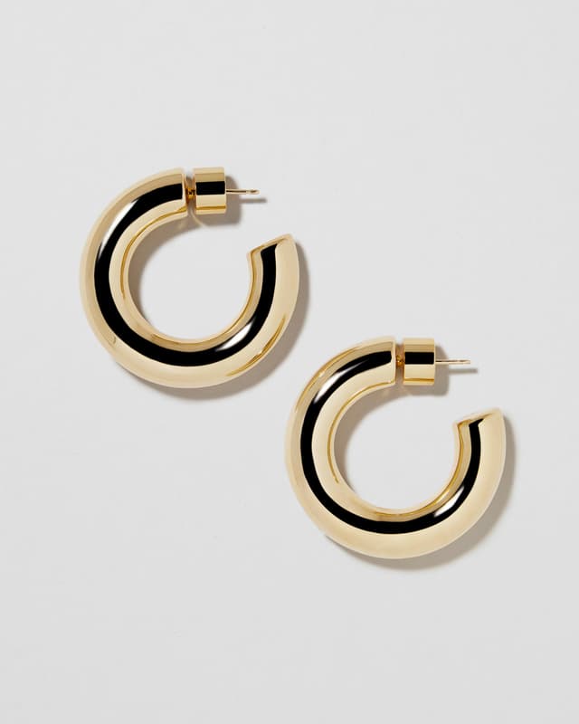 Jennifer Fisher Jamma Huggies Yellow Gold