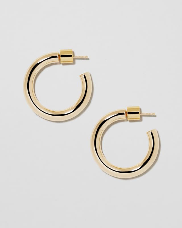 Jennifer Fisher Lilly Huggies Yellow Gold