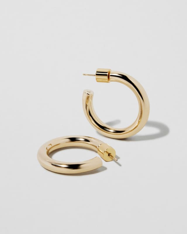 jennifer fisher Lilly Huggies Yellow Gold