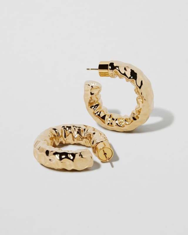 jennifer fisher Maeve Huggies Yellow Gold