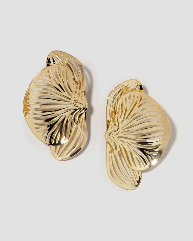 jennifer fisher Orchid Earrings Gold