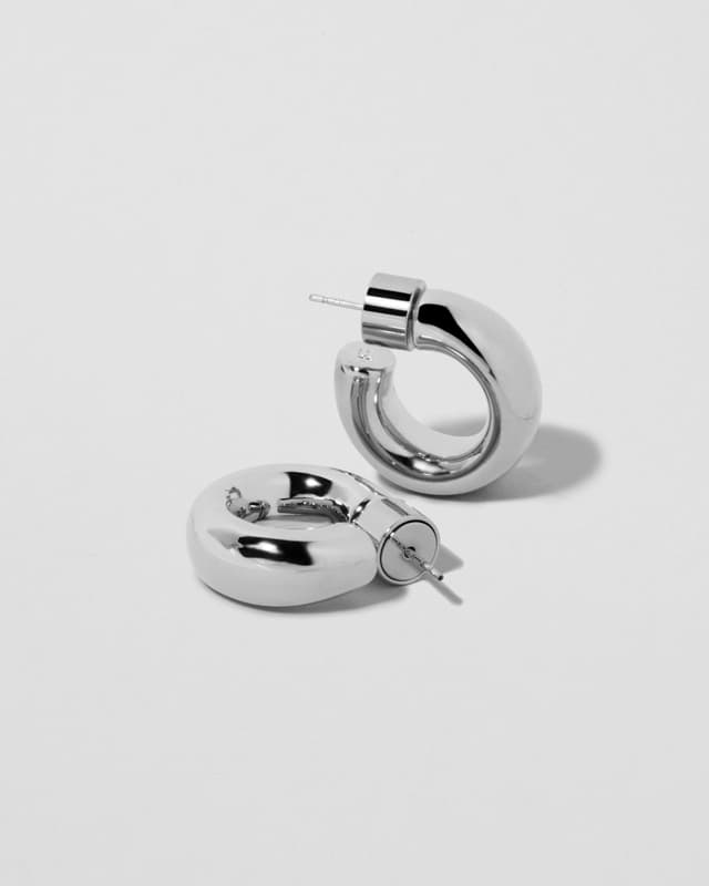 Jennifer Fisher Samira Micro Huggies Silver