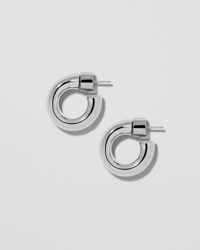 Jennifer Fisher Samira Micro Huggies Silver