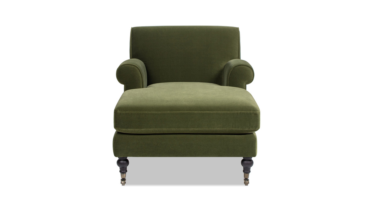 Jennifer Taylor Home Alana Lawson Chaise Lounge Chair Olive Green