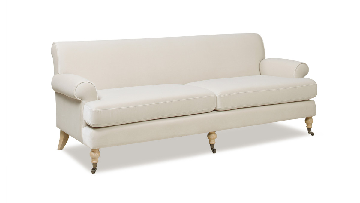 Jennifer Taylor Home Alana Lawson Two-Cushion Tight Back Sofa French Beige