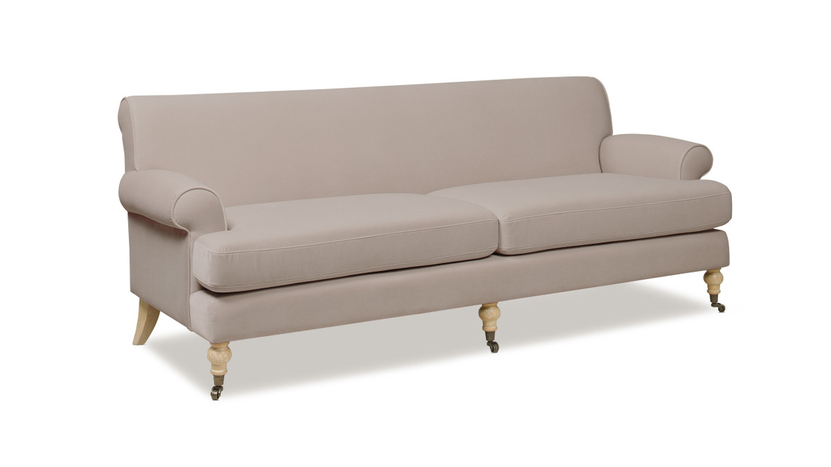 Jennifer Taylor Home Alana Lawson Two-Cushion Tight Back Sofa Mink Beige