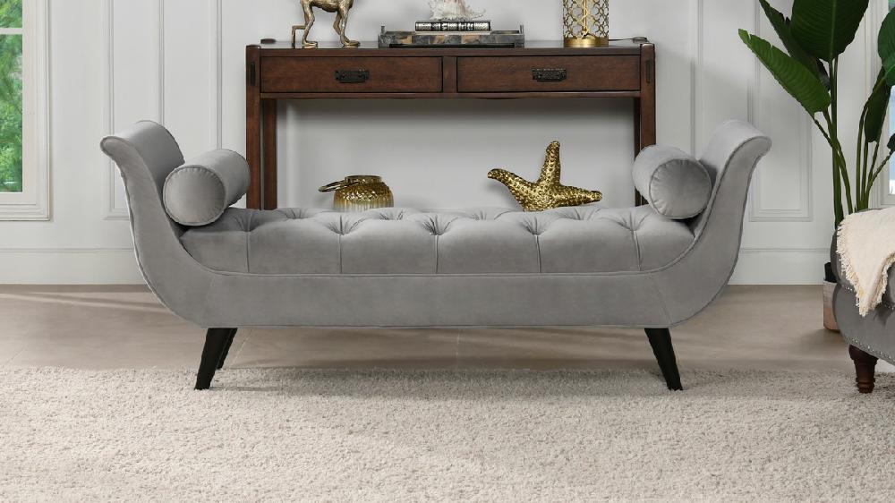 Jennifer Taylor Home Alma 64.5" Tufted Entryway Bench