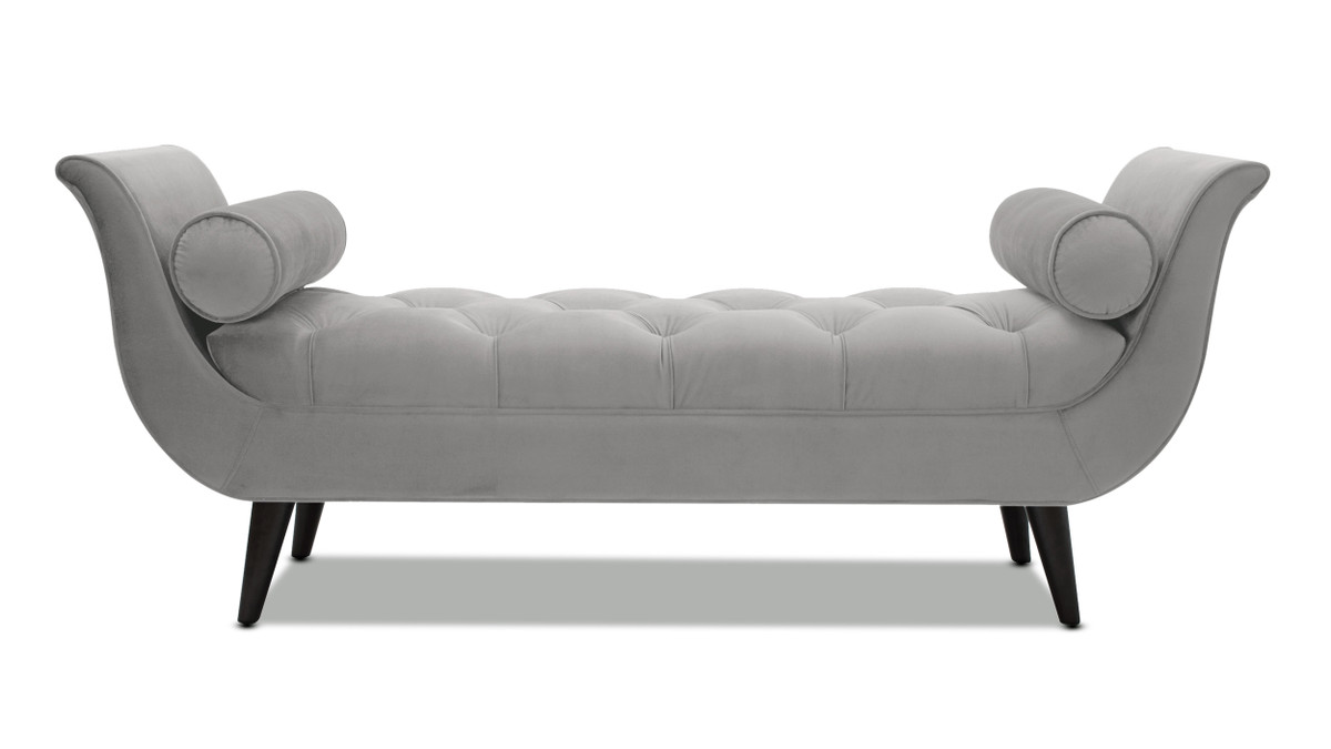 Jennifer Taylor Home Alma Tufted Entryway Bench Opal Grey
