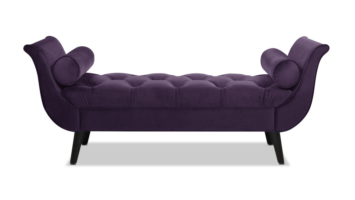 Jennifer Taylor Home Alma Tufted Entryway Bench Purple