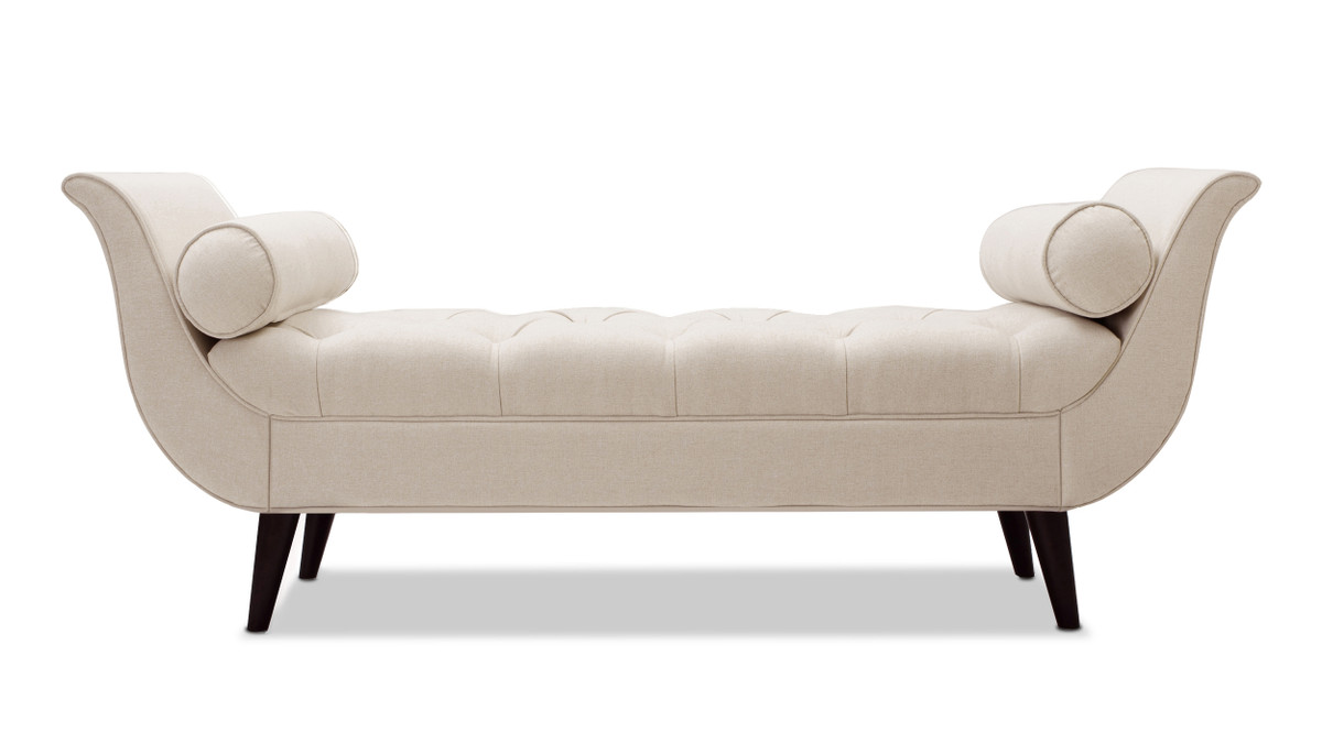 Jennifer Taylor Home Alma Tufted Entryway Bench Sky Neutral