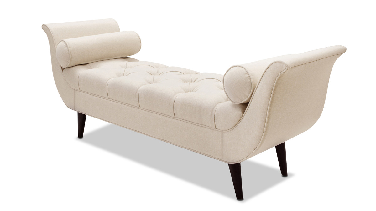 jennifer taylor home Alma Tufted Entryway Bench Sky Neutral