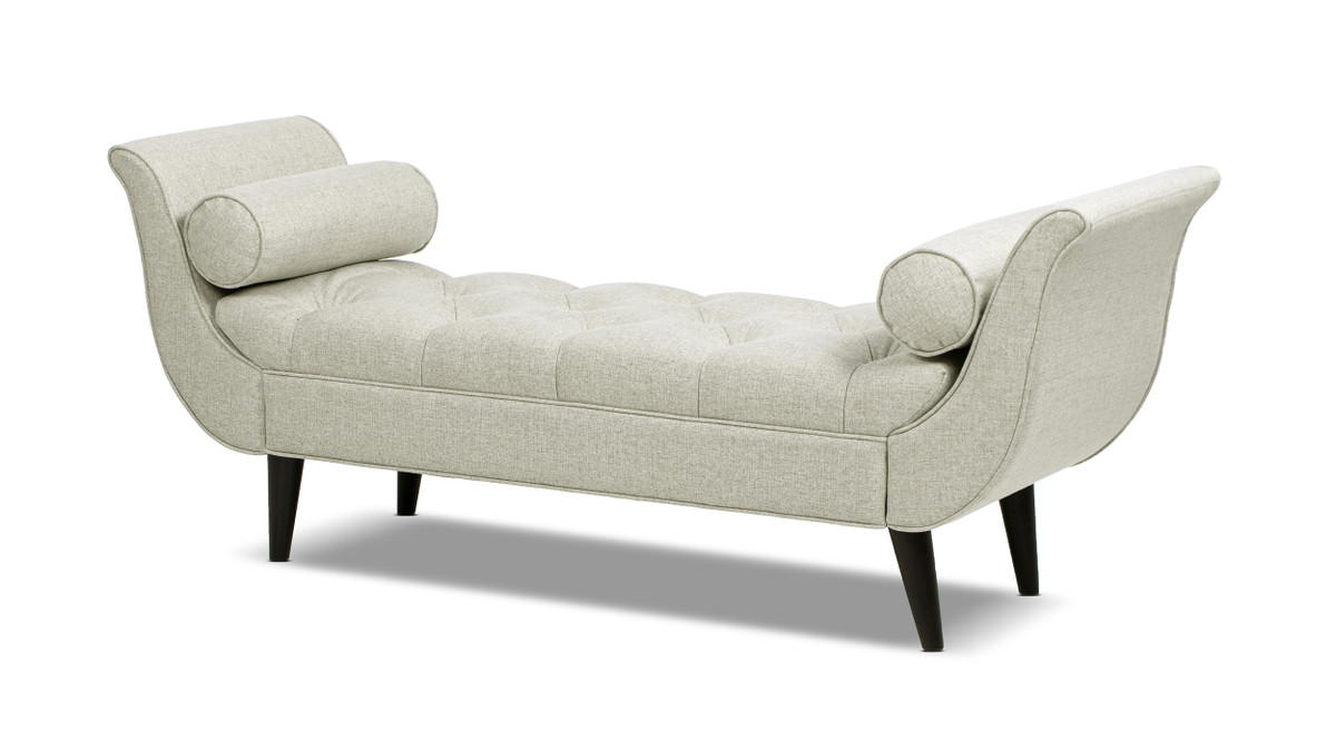 jennifer taylor home Alma Tufted Entryway Bench Taupe