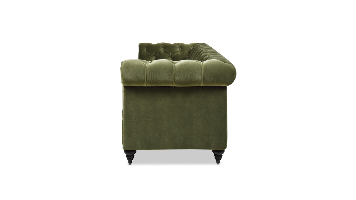 Jennifer Taylor Home Alto 88" Tufted Chesterfield Sofa Olive Green