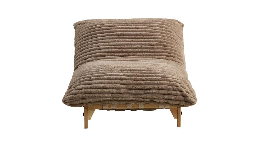 Jennifer Taylor Home Alton 43.3" Wide Armless Accent Chair Light Brown Corduroy