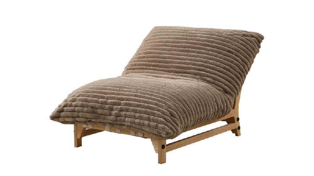 jennifer taylor home Alton 43.3" Wide Armless Accent Chair Light Brown Corduroy