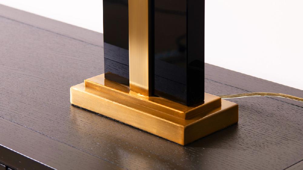 Jennifer Taylor Home Anton 28" Contemporary Glam Black And Gold Table Lamp