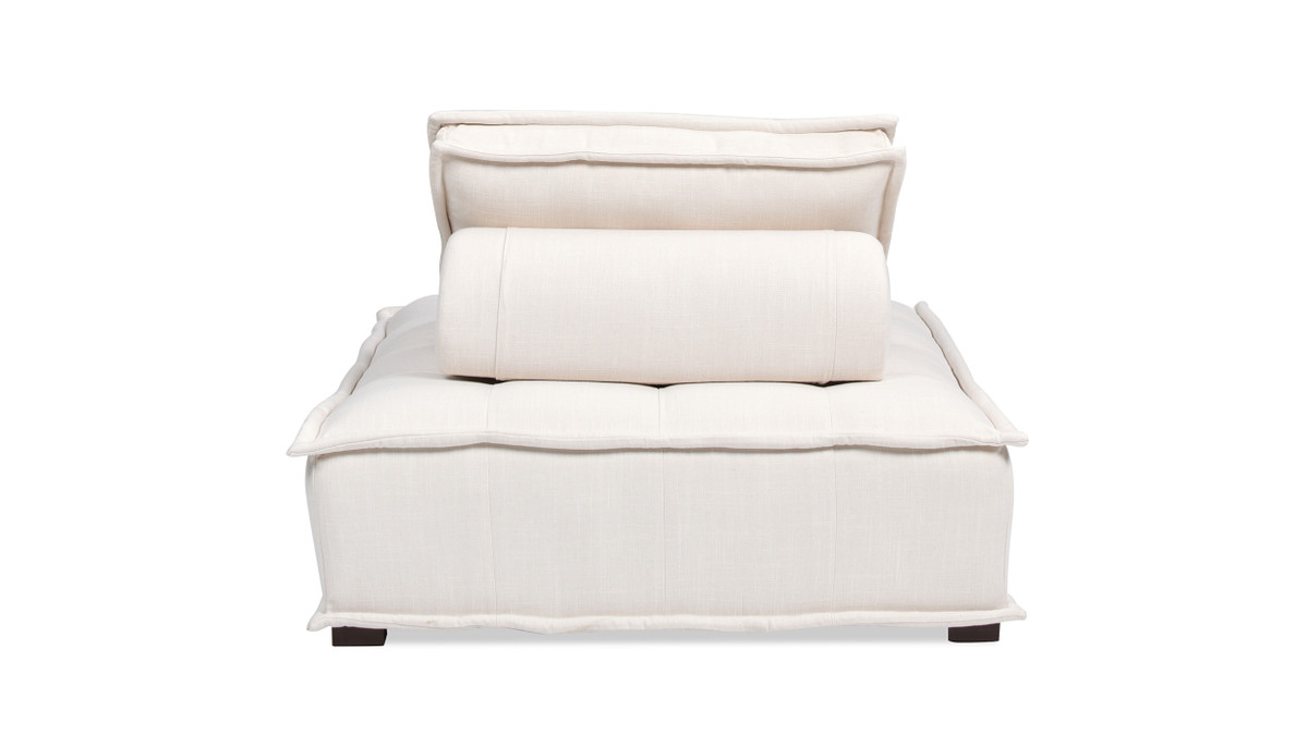 Jennifer Taylor Home Arwen 42" Square Modular Pillow-Back Lounge Chair Beige