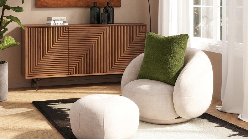 Jennifer Taylor Home Astrid 20" Square Accent Throw Pillow Cover With Feather Insert Moss Green Bouclé