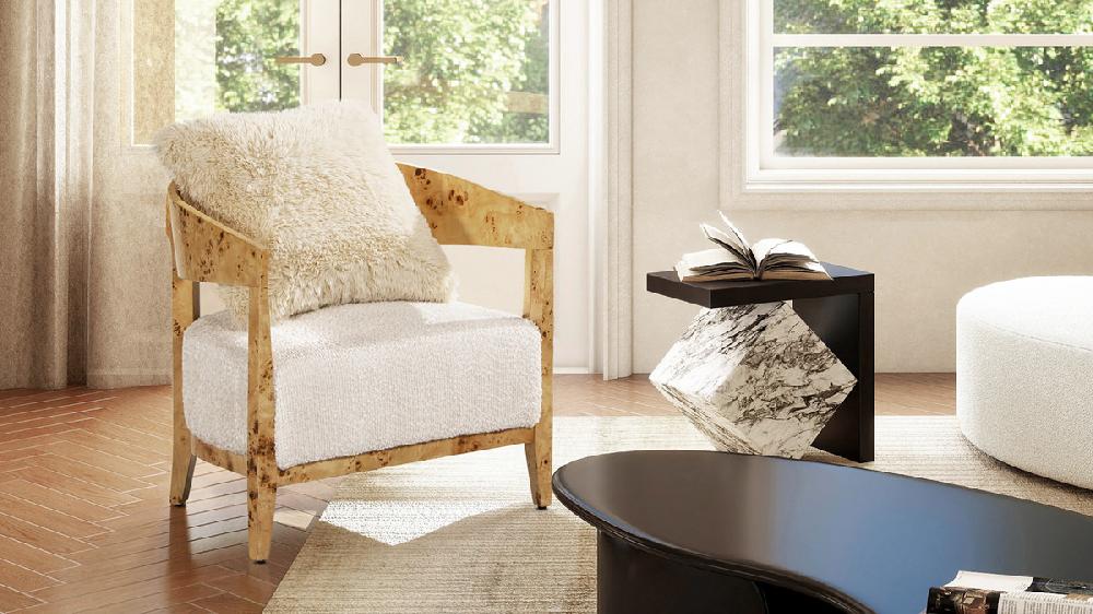 Jennifer Taylor Home Astrid 20" Square Accent Throw Pillow Cover With Feather Insert Cream Beige