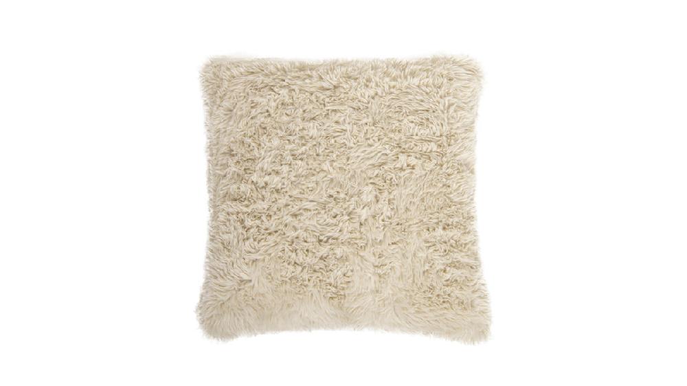 jennifer taylor home Astrid 20" Square Accent Throw Pillow Cover with Feather Insert Cream Beige