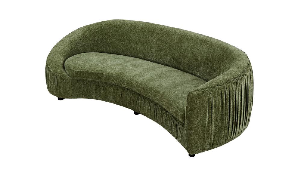 Jennifer Taylor Home Atticus 92.13" Modern Curved Sofa Green