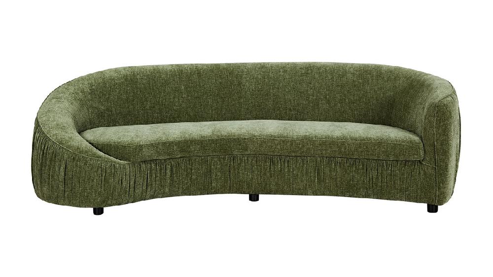 jennifer taylor home Atticus 92.13" Modern Curved Sofa Green