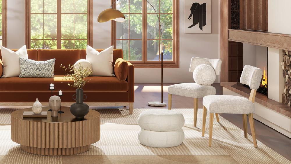 Jennifer Taylor Home Ayla 9" Round Sphere Accent Ball Throw Pillow Curly White