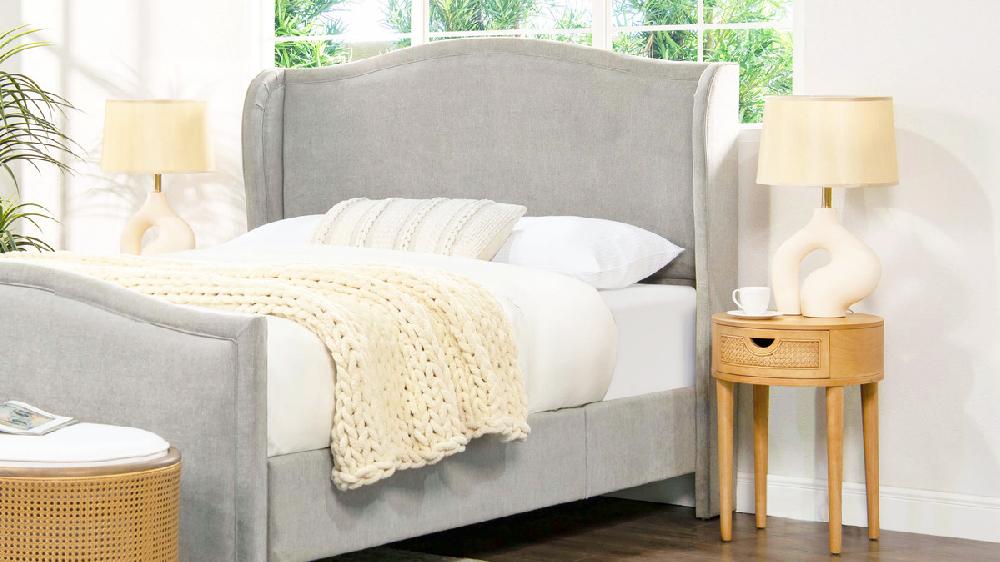 Jennifer Taylor Home Cabana 18" Round Cane Rattan Storage Side Table Natural Brown