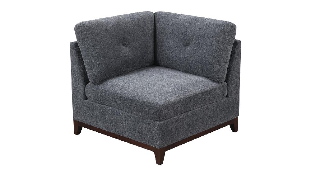 Jennifer Taylor Home Calder 7-Piece Modular U-Shaped Sectional Sofa Set With Ottomans Ash Grey Chenille