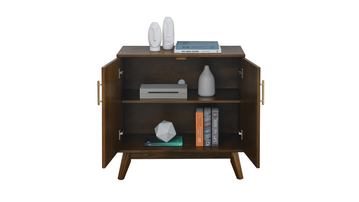 Jennifer Taylor Home Carmine 31.5" Wide Fluted Sideboard With Adjustable Shelves