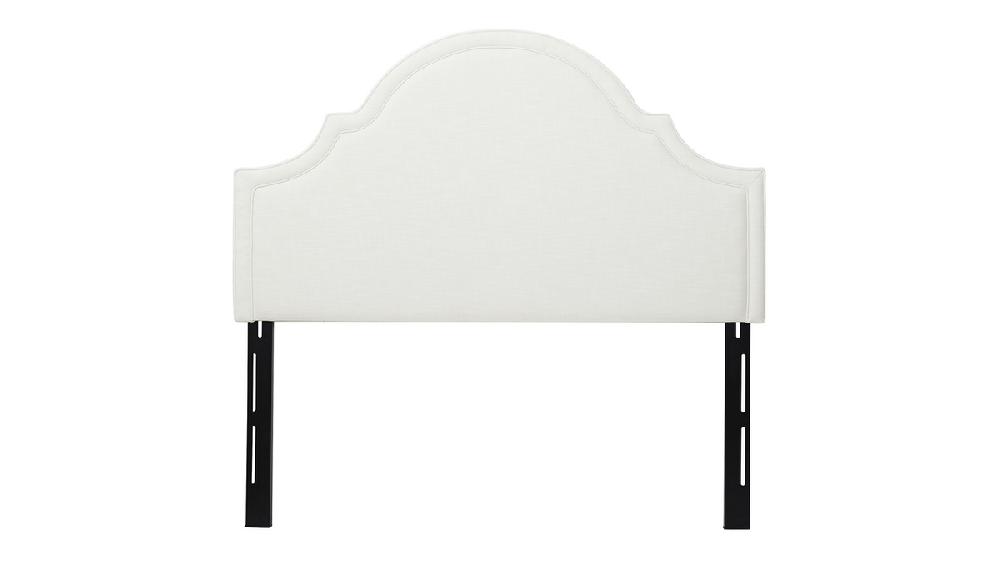 jennifer taylor home Catherine Upholstered Headboard Queen Size Antique White